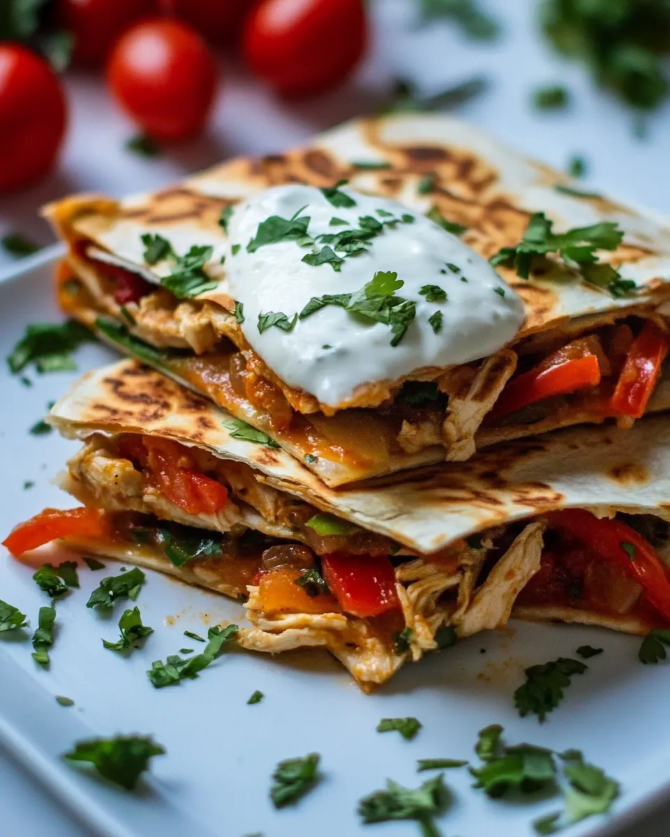 Savory Chicken Fajita Quesadilla image
