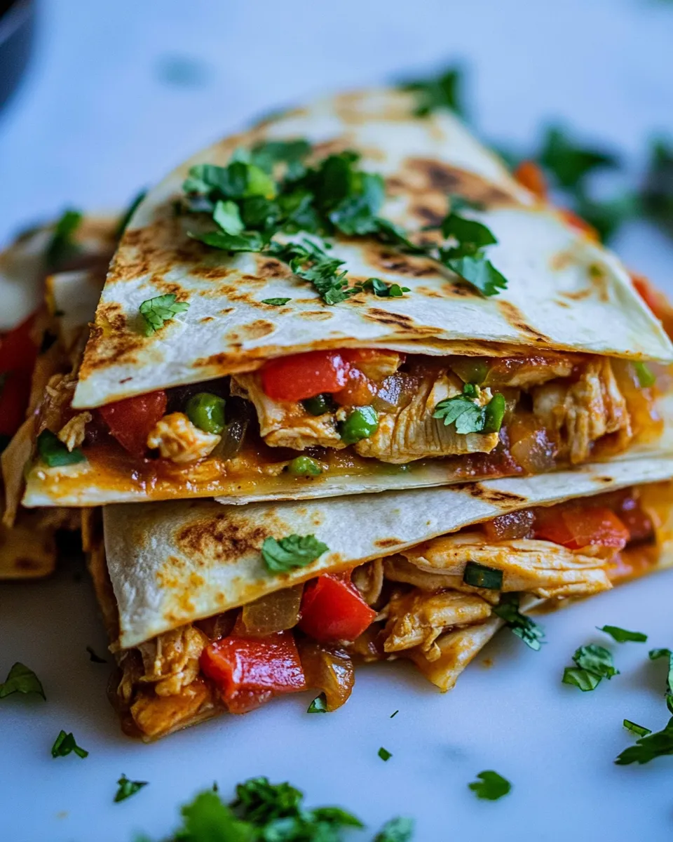 Quick Chicken Fajita Quesadilla dish photo