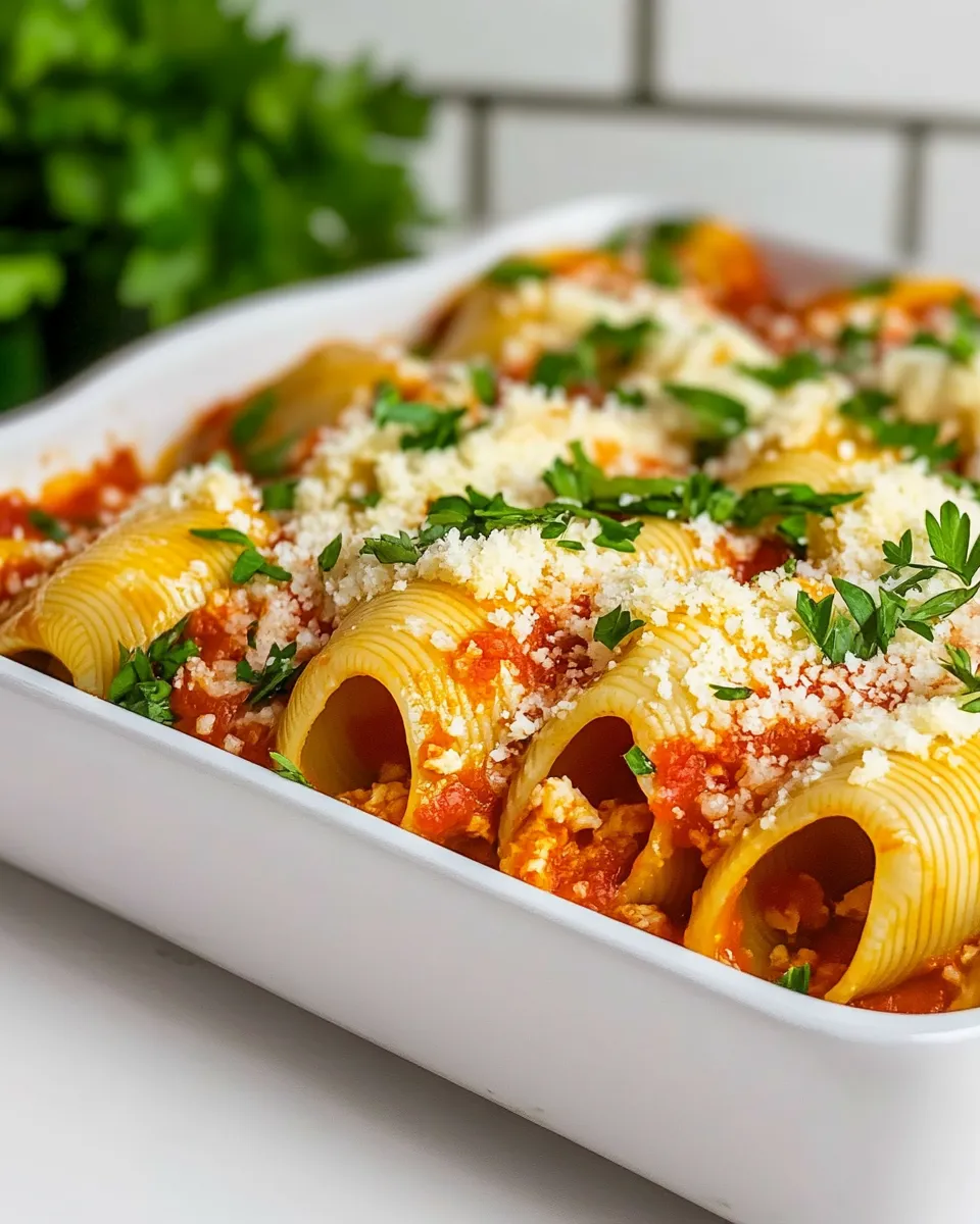 Easy Chicken Stuffed Shells recipe photo