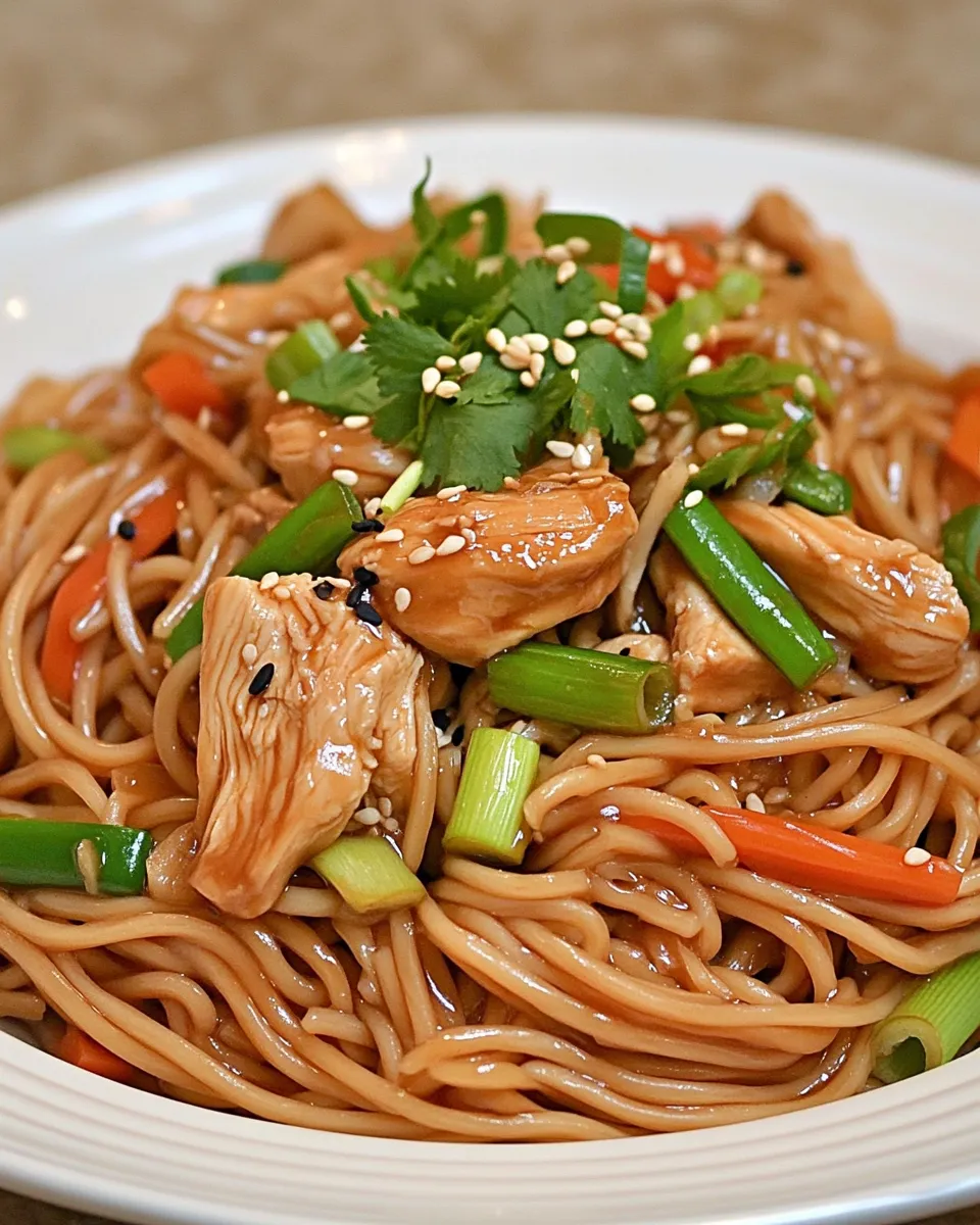 Homemade Chicken Teriyaki Noodles photo