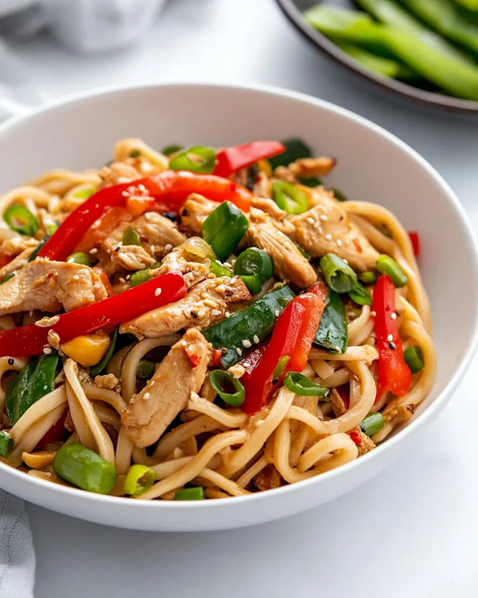 Easy Chicken Yaki Udon recipe photo