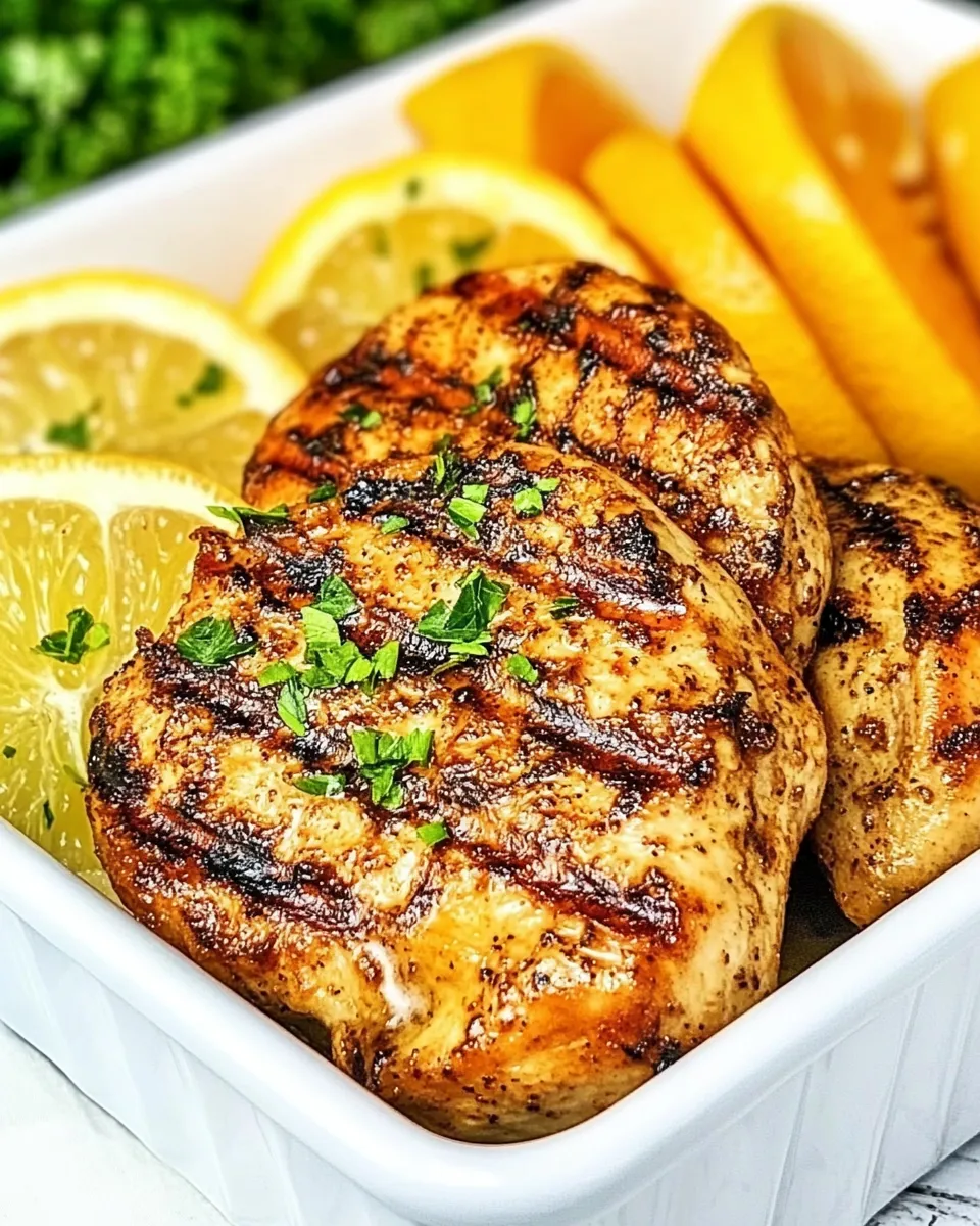 Homemade Citrus BBQ Grilled Chicken photo