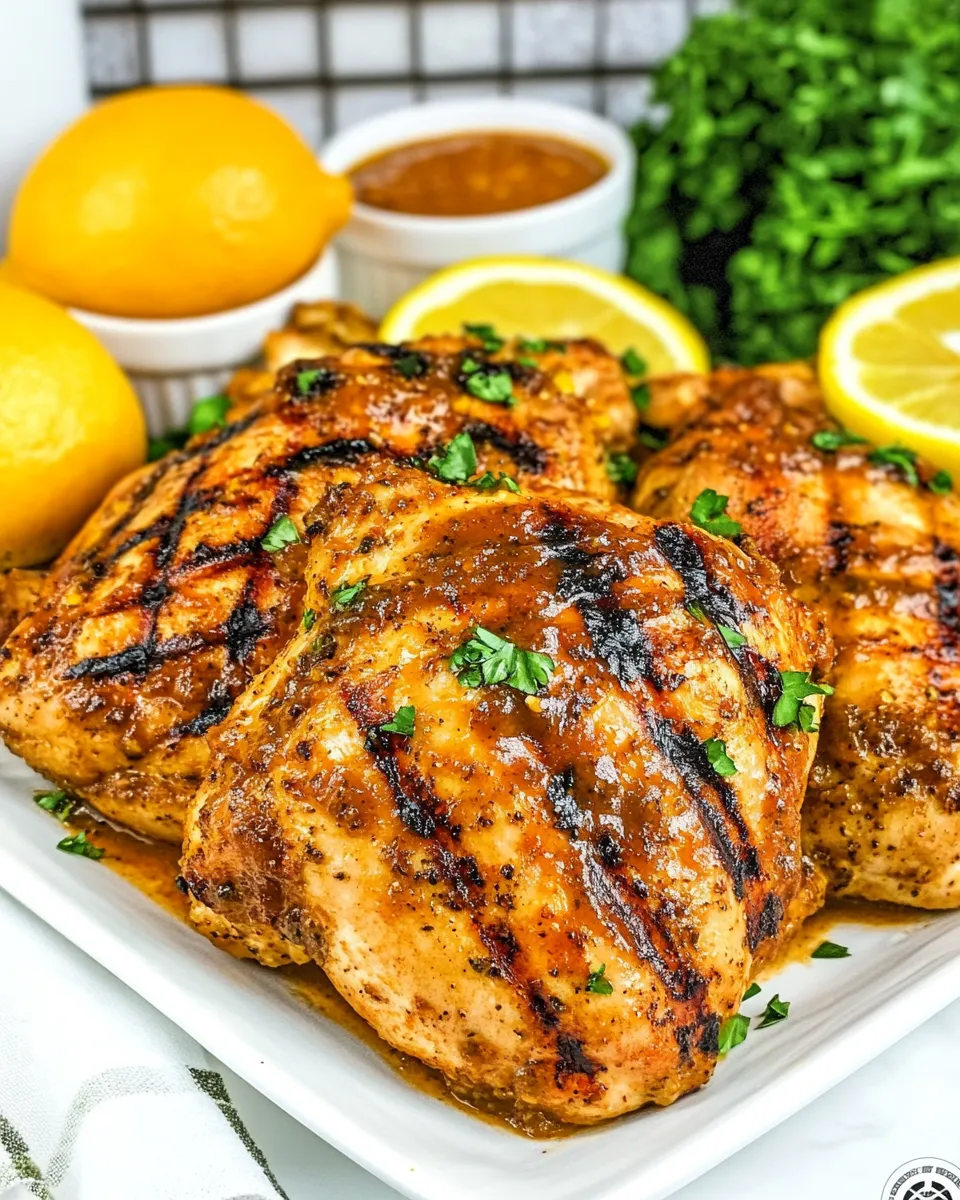 Savory Citrus BBQ Grilled Chicken image