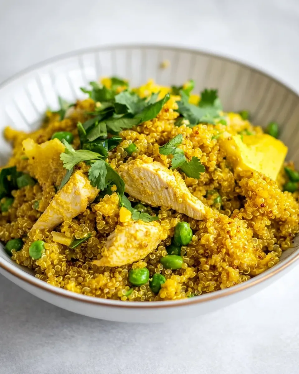 Healthy Curried Quinoa Chicken Salad recipe photo