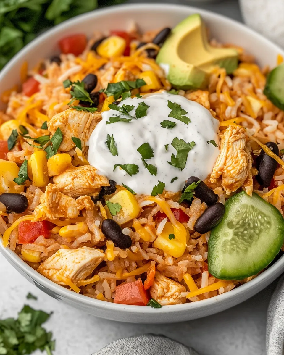 Homemade Easy One-Pan Chicken Burrito Bowls recipe photo