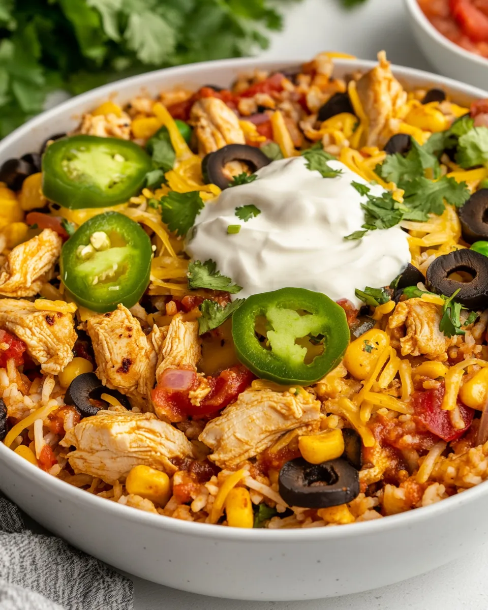 Classic Easy One-Pan Chicken Burrito Bowls dish photo