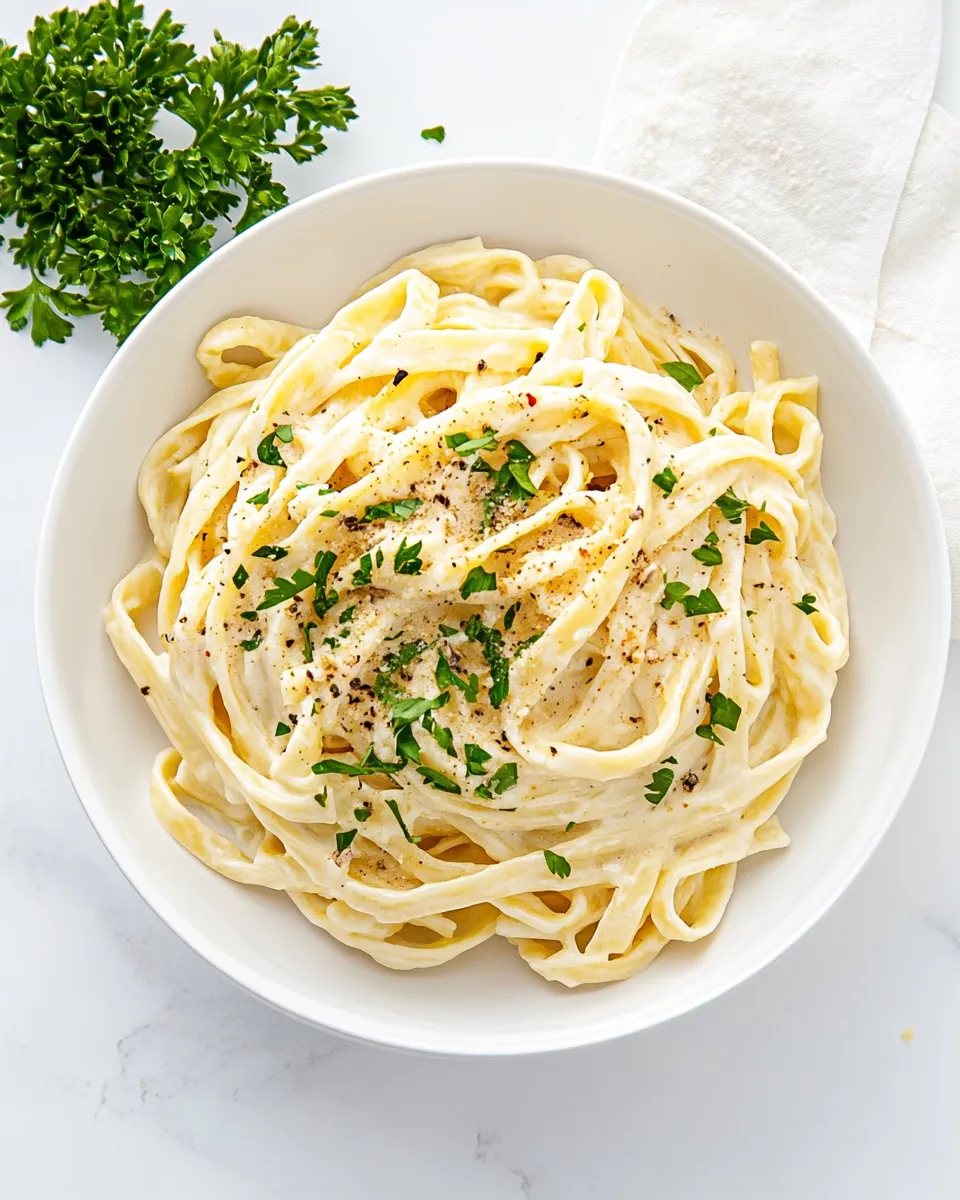 Easy Fettuccine Alfredo recipe photo