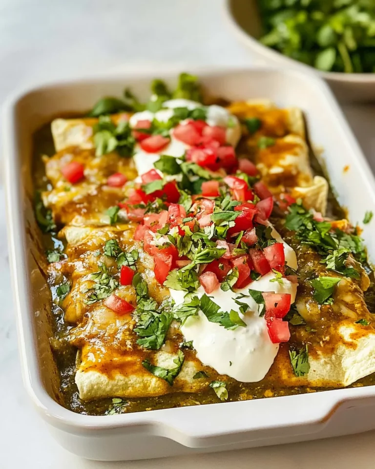 Homemade Green Chicken Enchiladas photo
