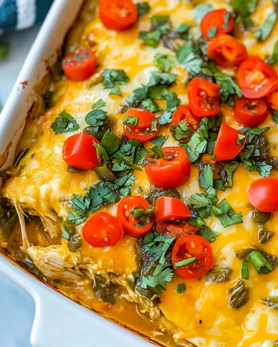 Easy Green Chile Chicken Casserole recipe photo