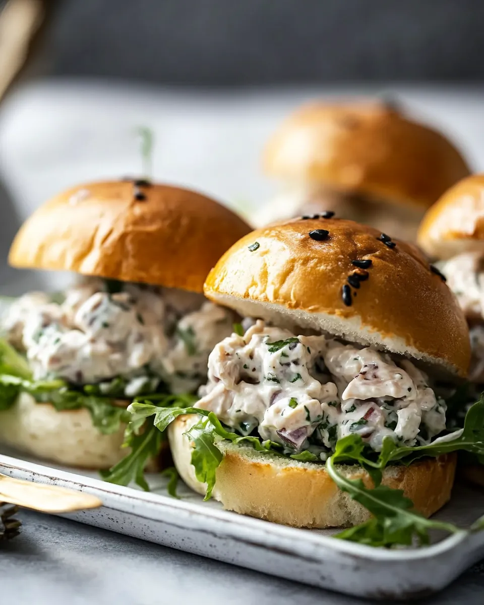 Classic Healthy Chicken Salad Sliders image