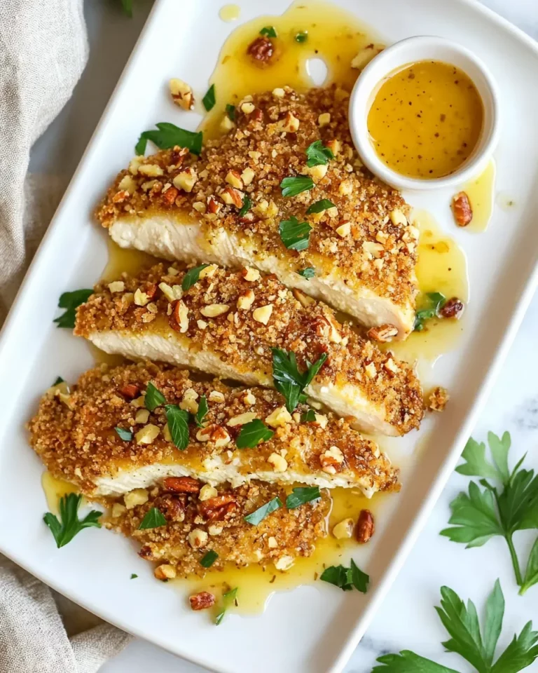 Homemade Honey Mustard Pecan-Crusted Chicken photo