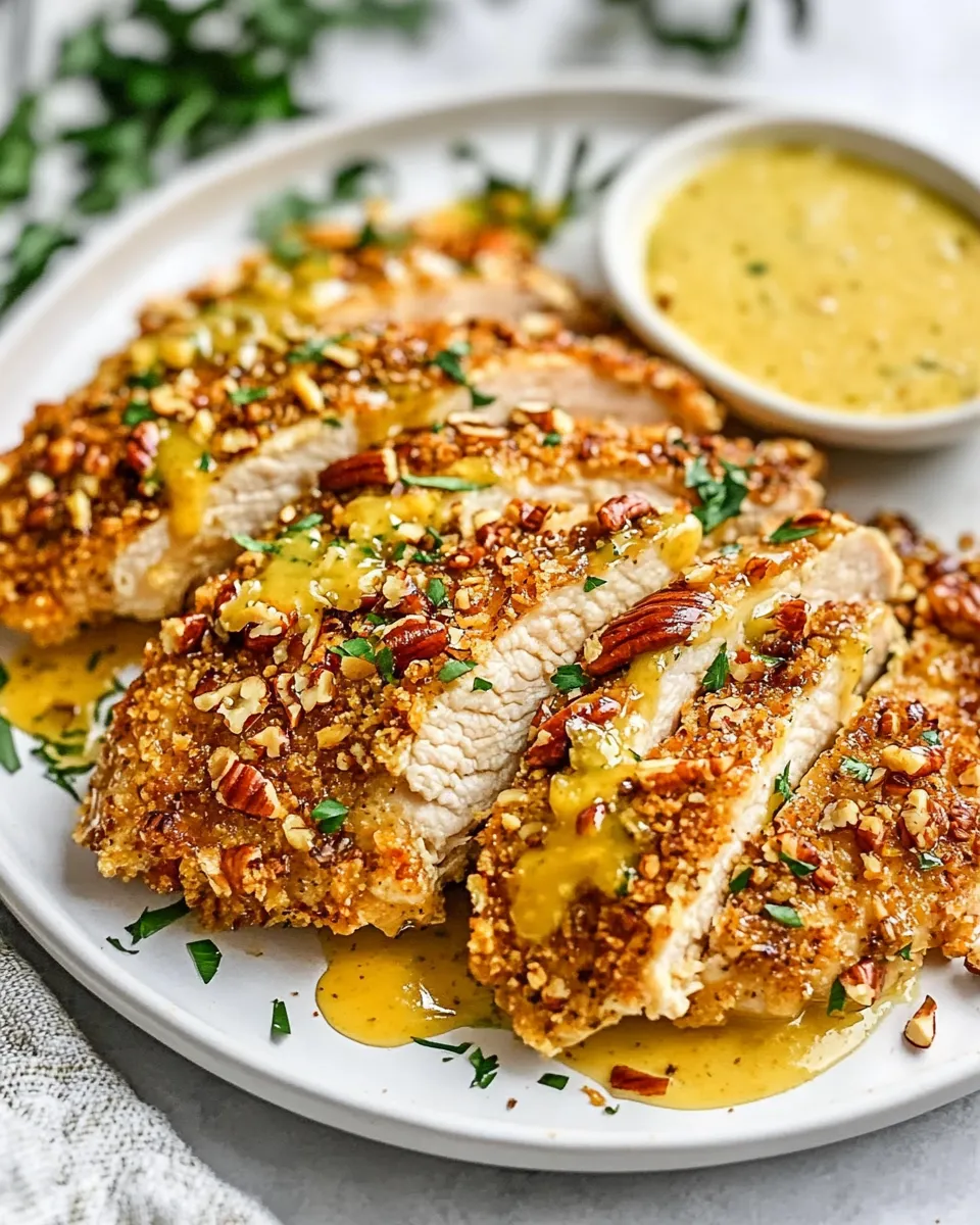 Easy Honey Mustard Pecan-Crusted Chicken recipe photo