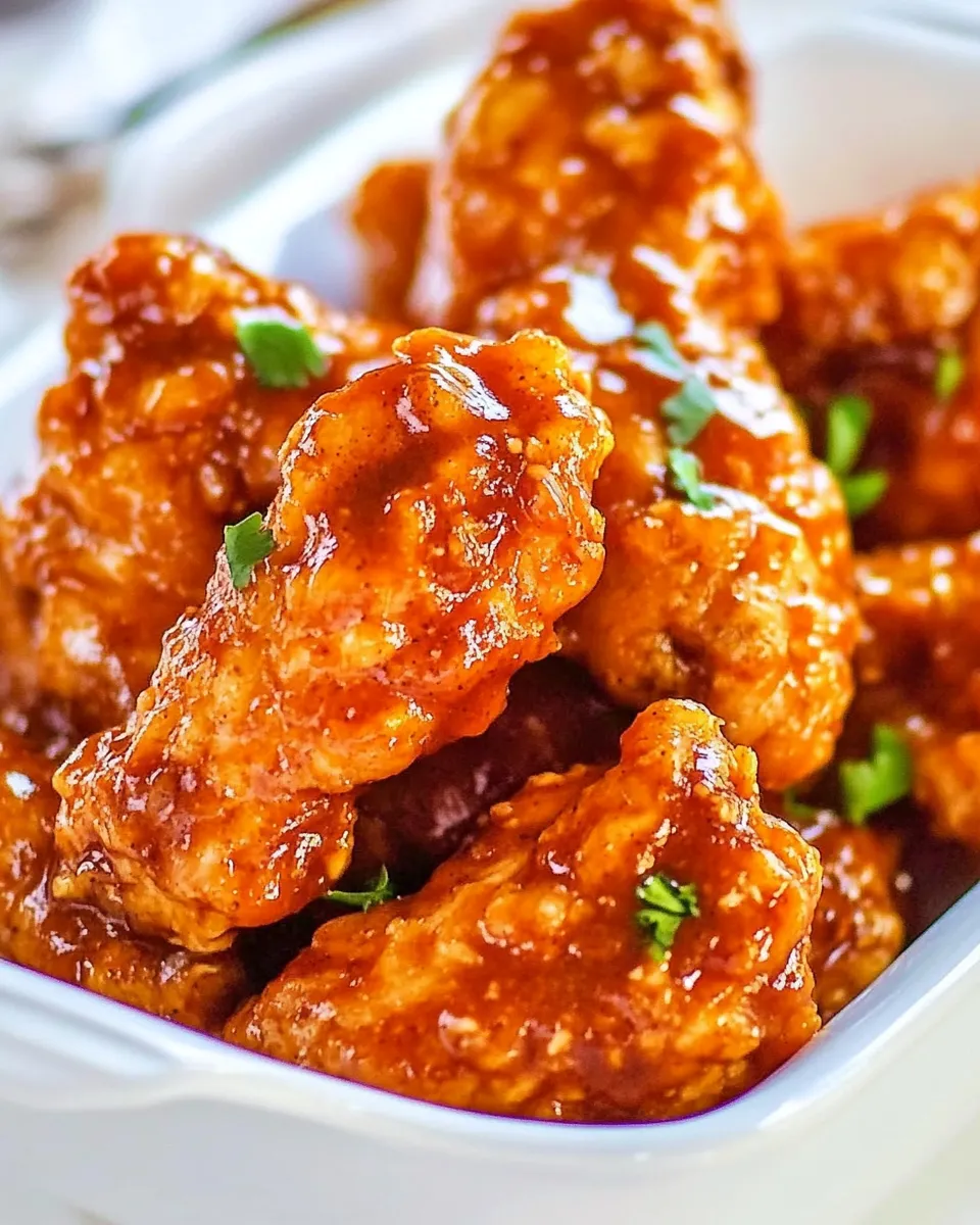 Easy How to Make Boneless Chicken Wings with Homemade BBQ Sauce photo