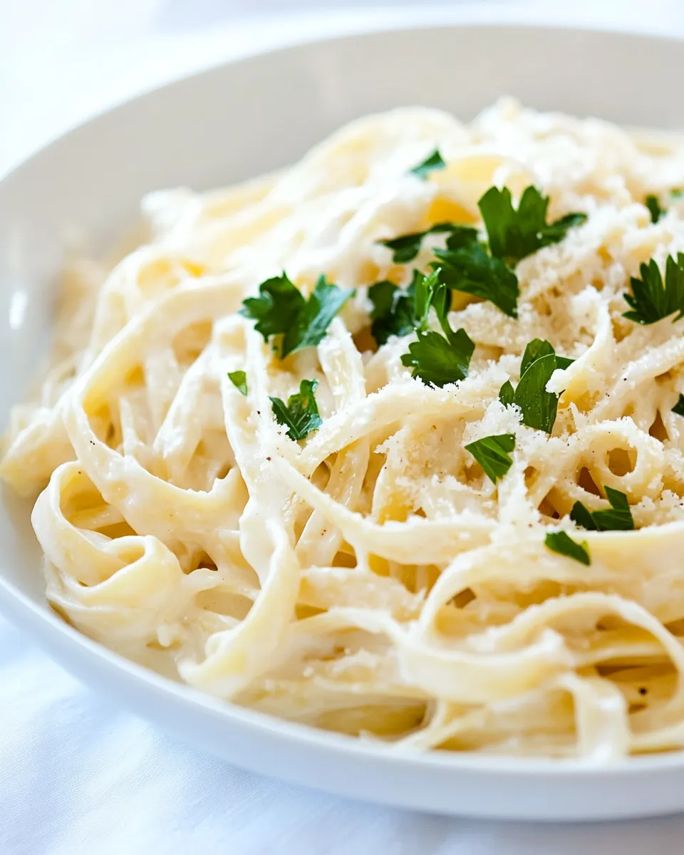 Classic Light Fettuccine Alfredo image