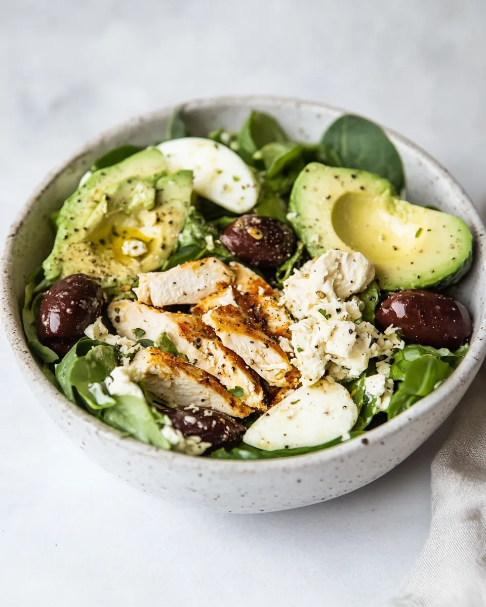 Amazing Mediterranean Avocado Chicken Salad. recipe photo