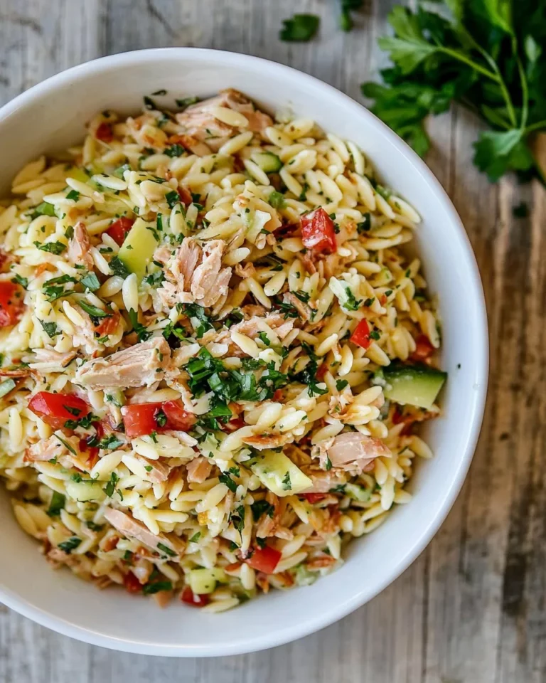 Easy Mediterranean Tuna Orzo Salad photo