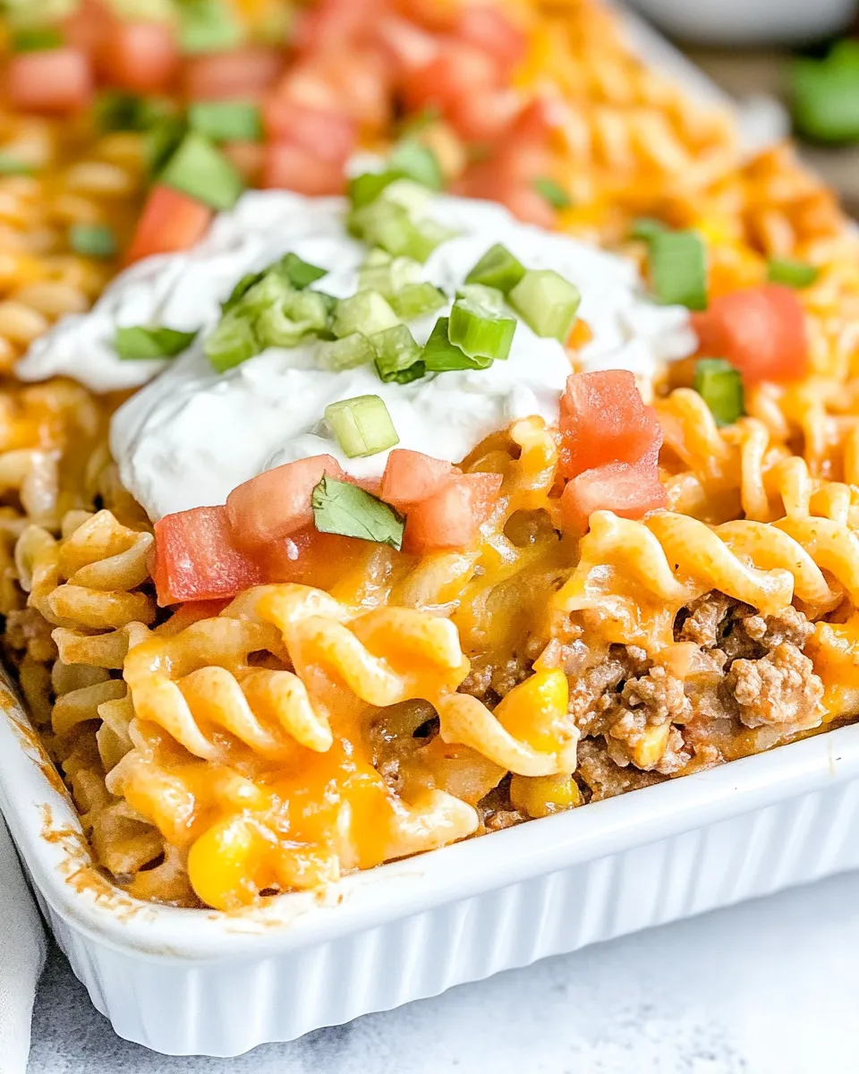 Homemade Overnight Taco Pasta photo