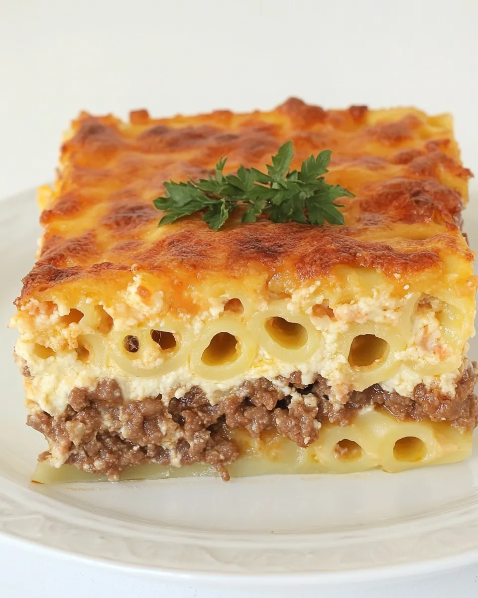 Easy Pastitsio (Greek Lasagna) recipe photo