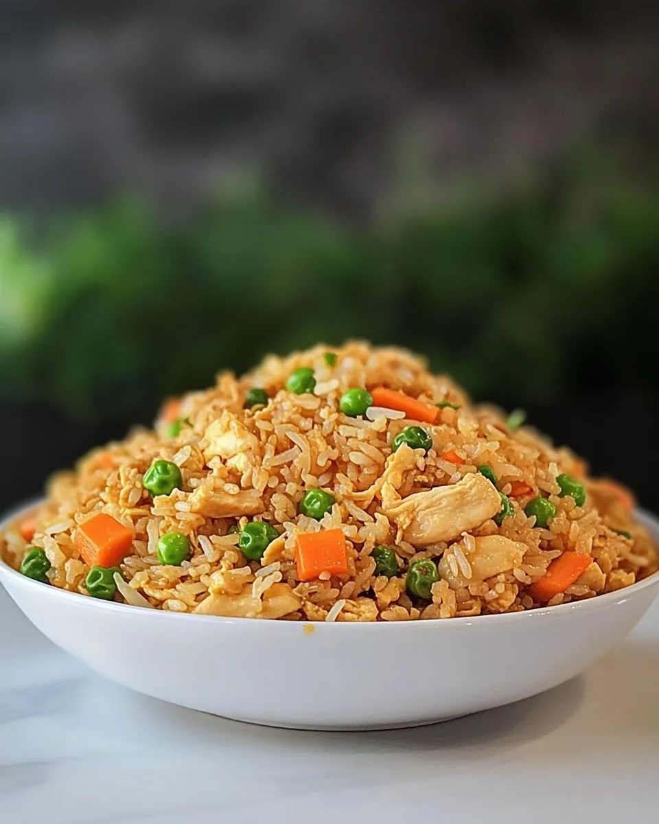Tasty Restaurant-Style Chicken Fried Rice dish photo