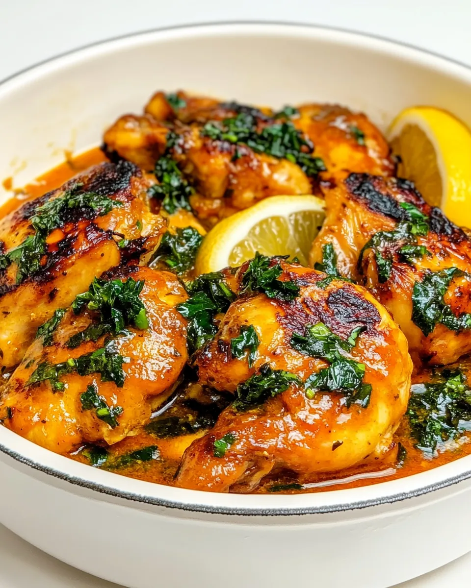 Easy Saffron Chicken with Parsley and Lemon recipe photo