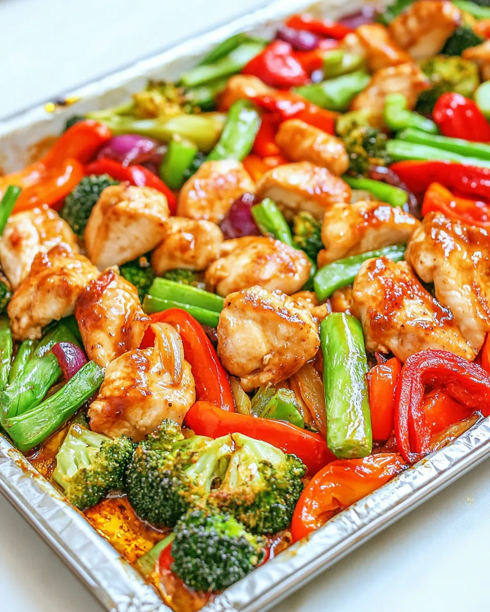 Quick Sheet Pan Teriyaki Chicken and Vegetables recipe photo