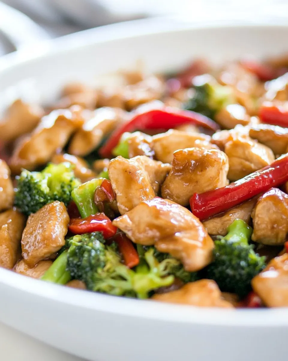 Healthy Teriyaki Chicken Stir Fry Recipe dish photo