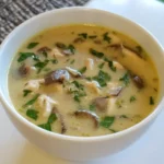 Homemade Thai-Style Coconut Chicken Soup photo