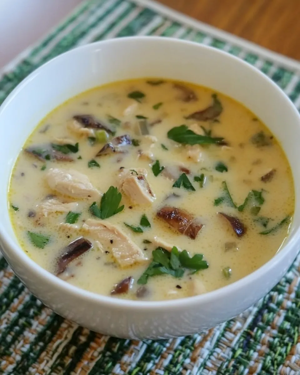 Classic Thai-Style Coconut Chicken Soup image