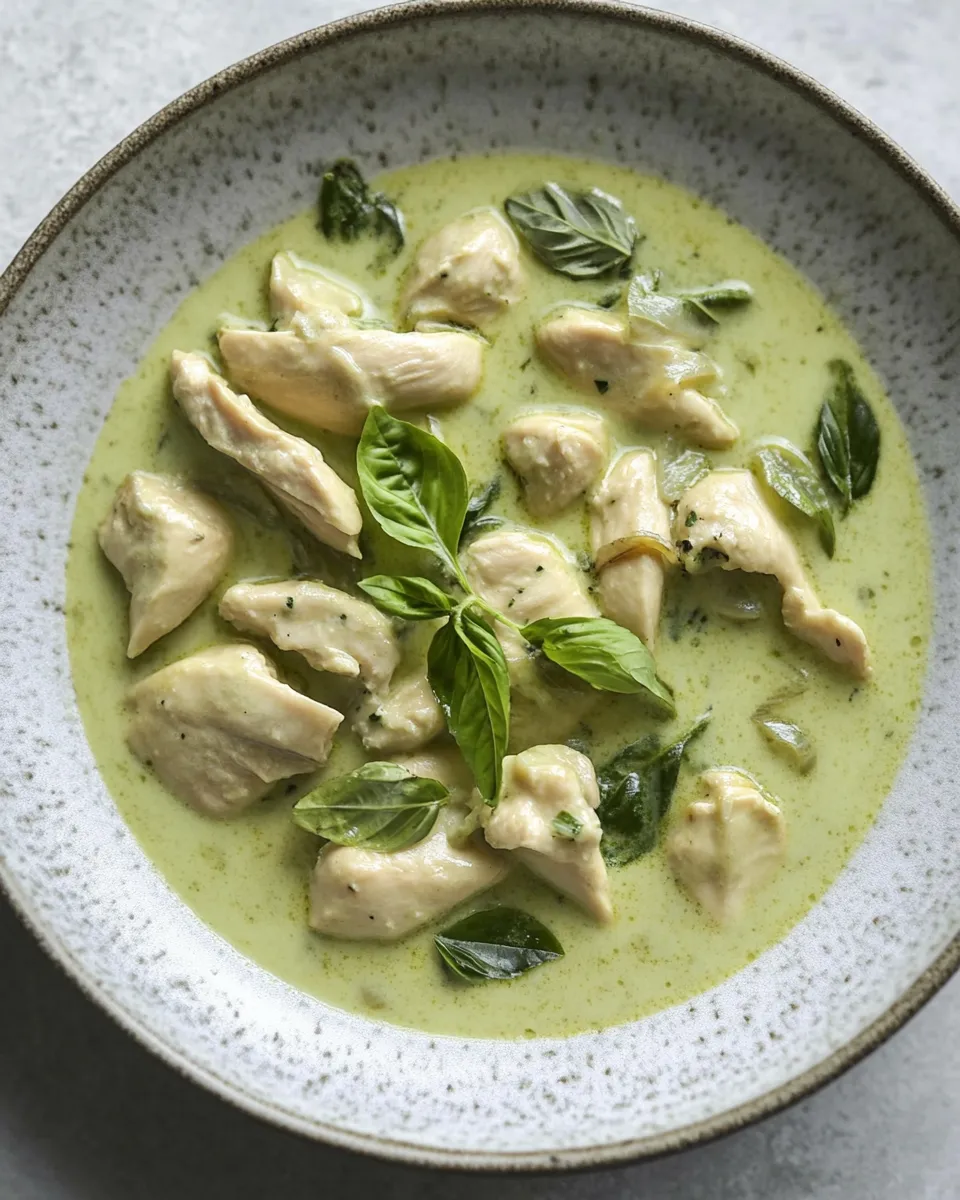 Homemade Thai Green Curry with Chicken recipe photo