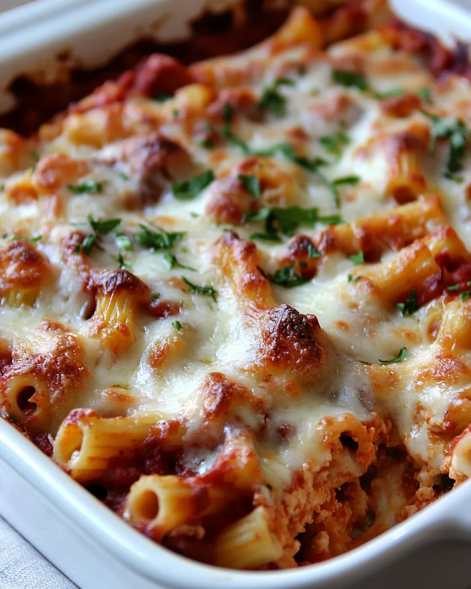 Homemade Vegetarian Baked Ziti photo