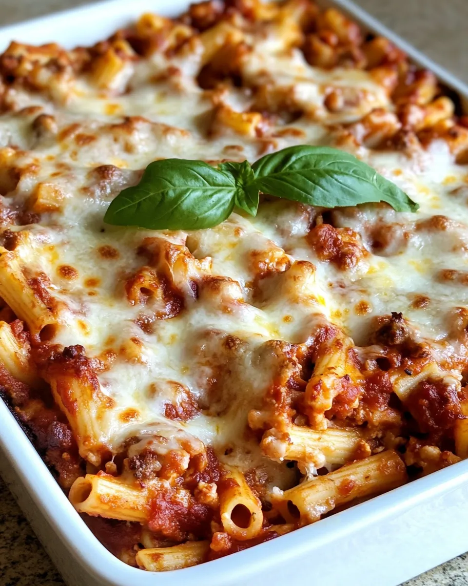 Classic Vegetarian Baked Ziti image