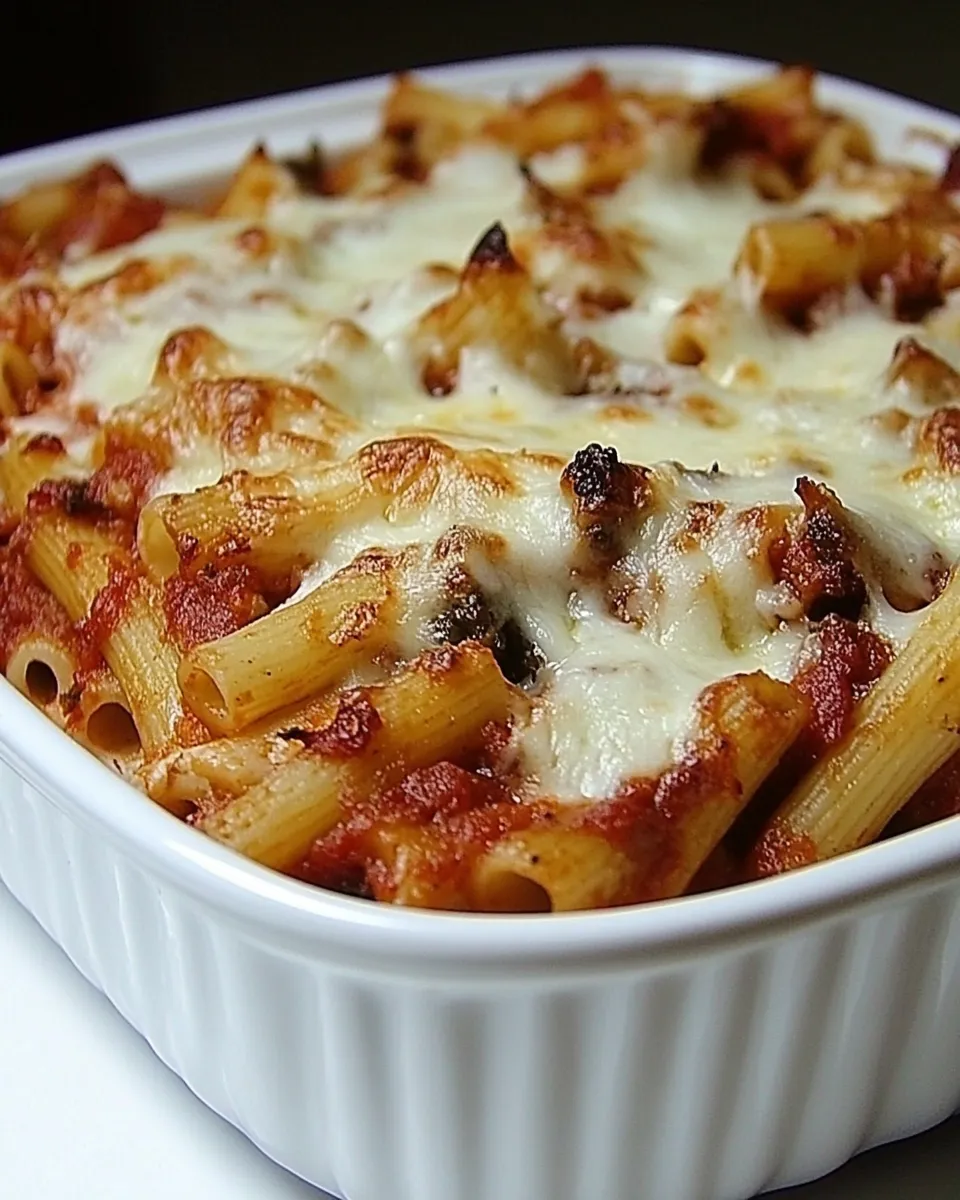 Easy Vegetarian Baked Ziti recipe photo
