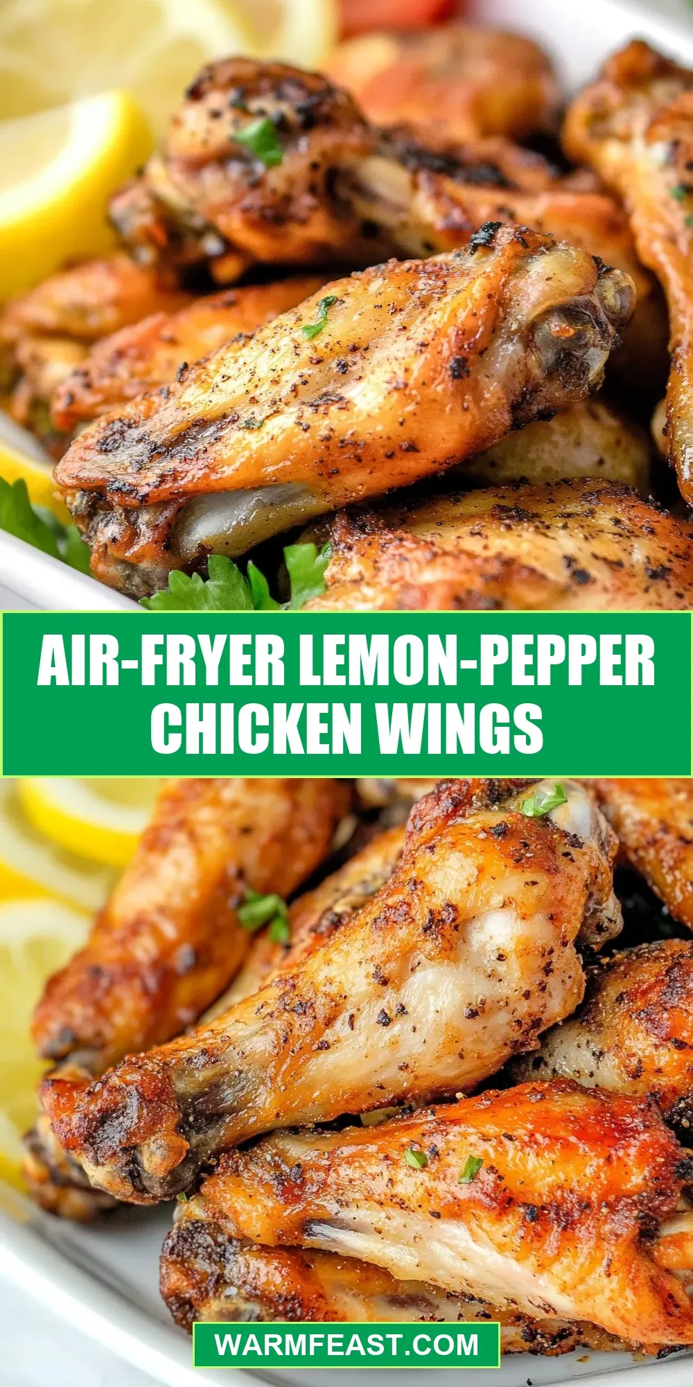 Air-Fryer Lemon-Pepper Chicken Wings (Ultimate & Delicious)