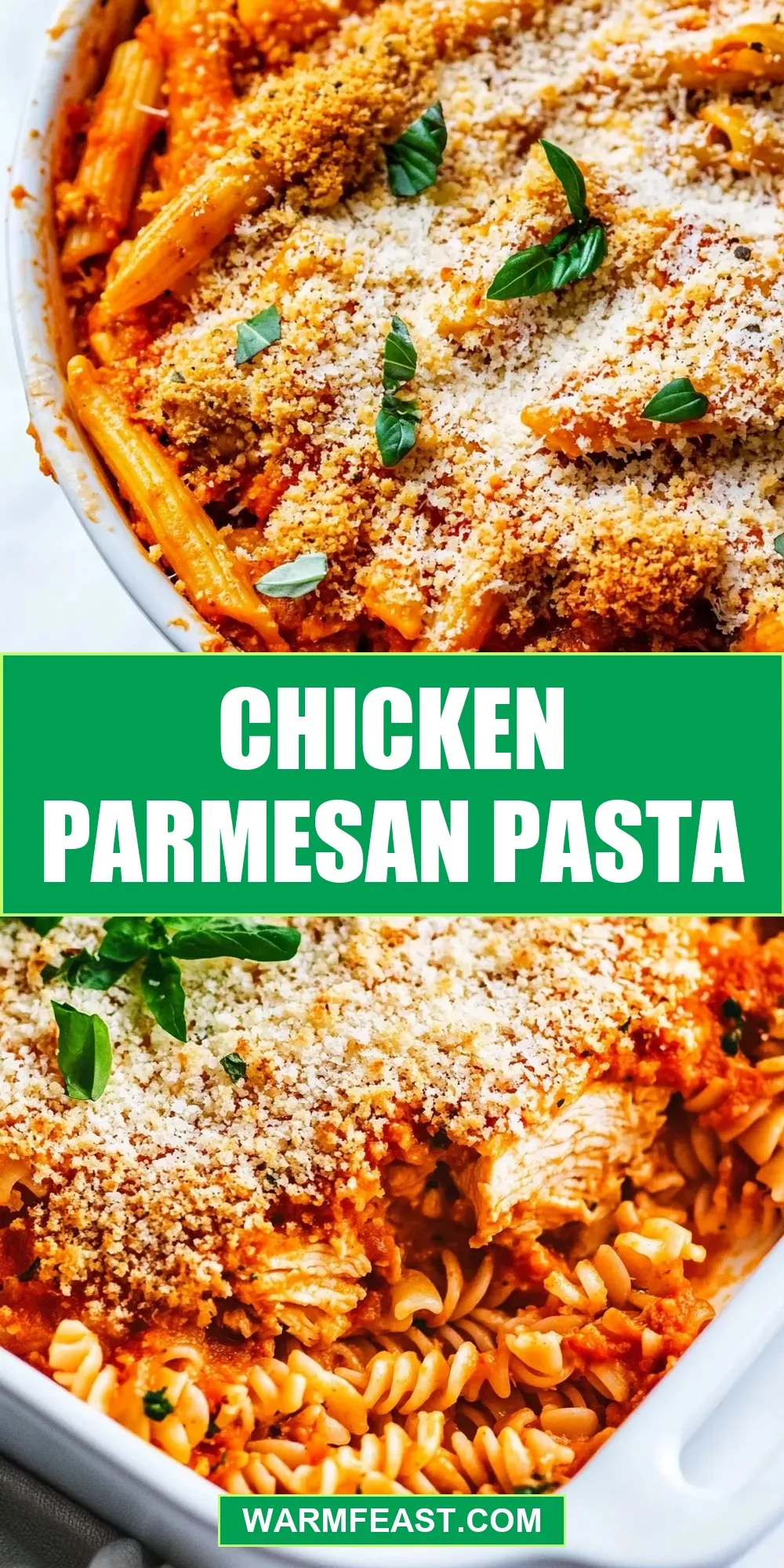 Chicken Parmesan Pasta (Savory & Delicious)