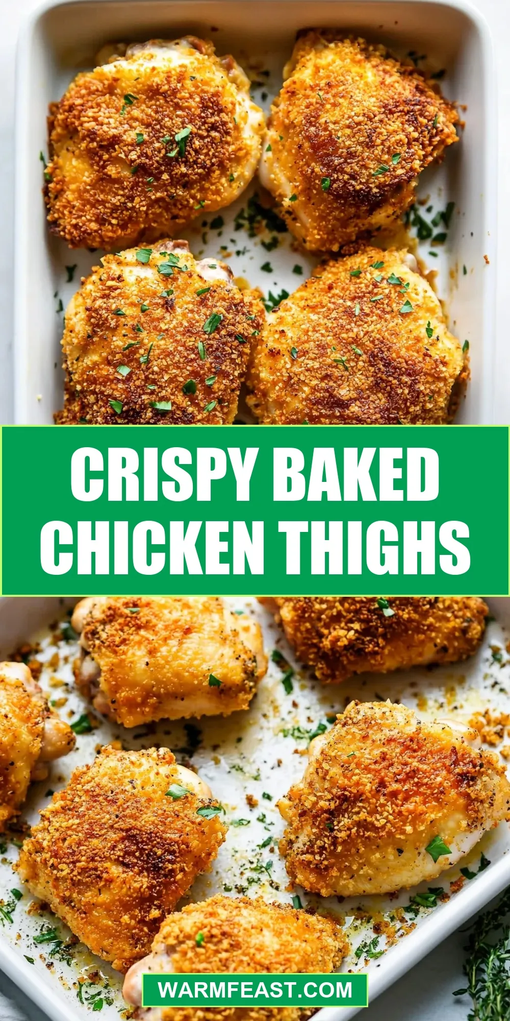 Flavorful Crispy Baked Chicken Thighs
