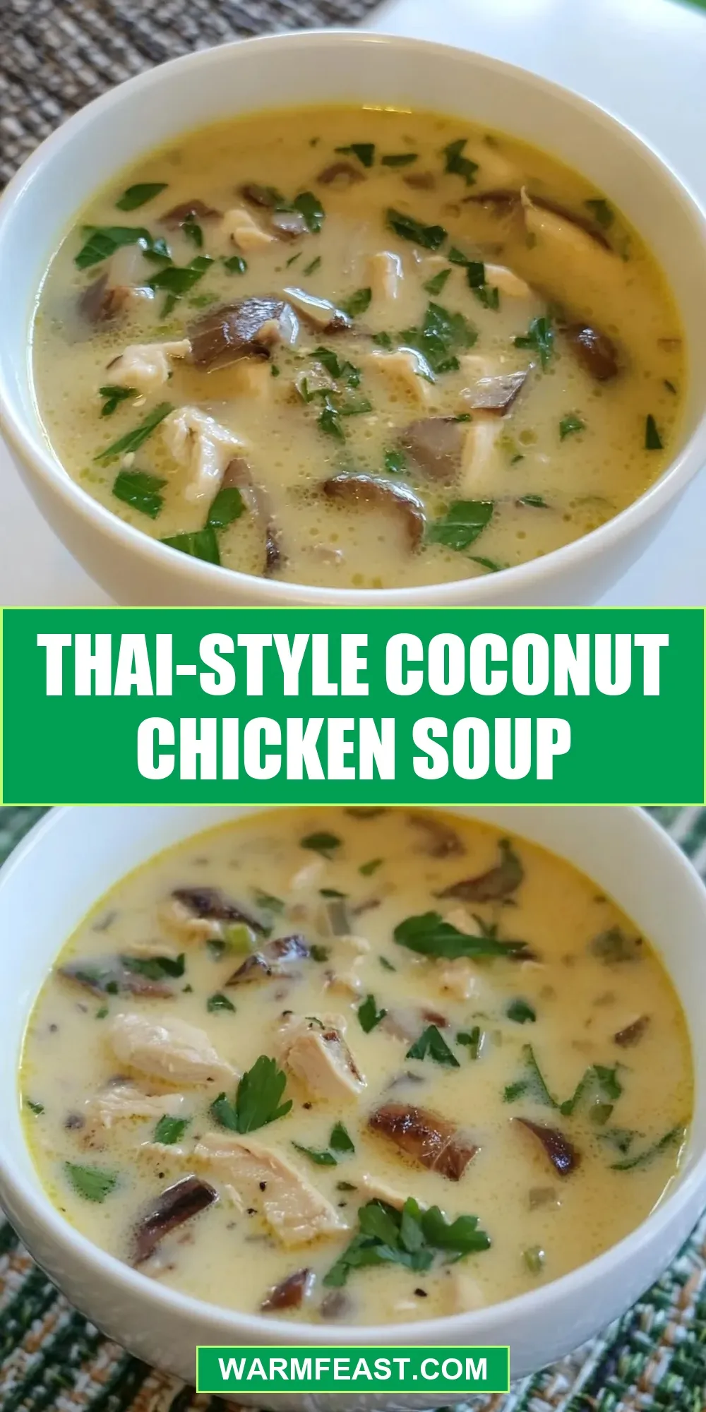 Easy Thai-Style Coconut Chicken Soup Recipe