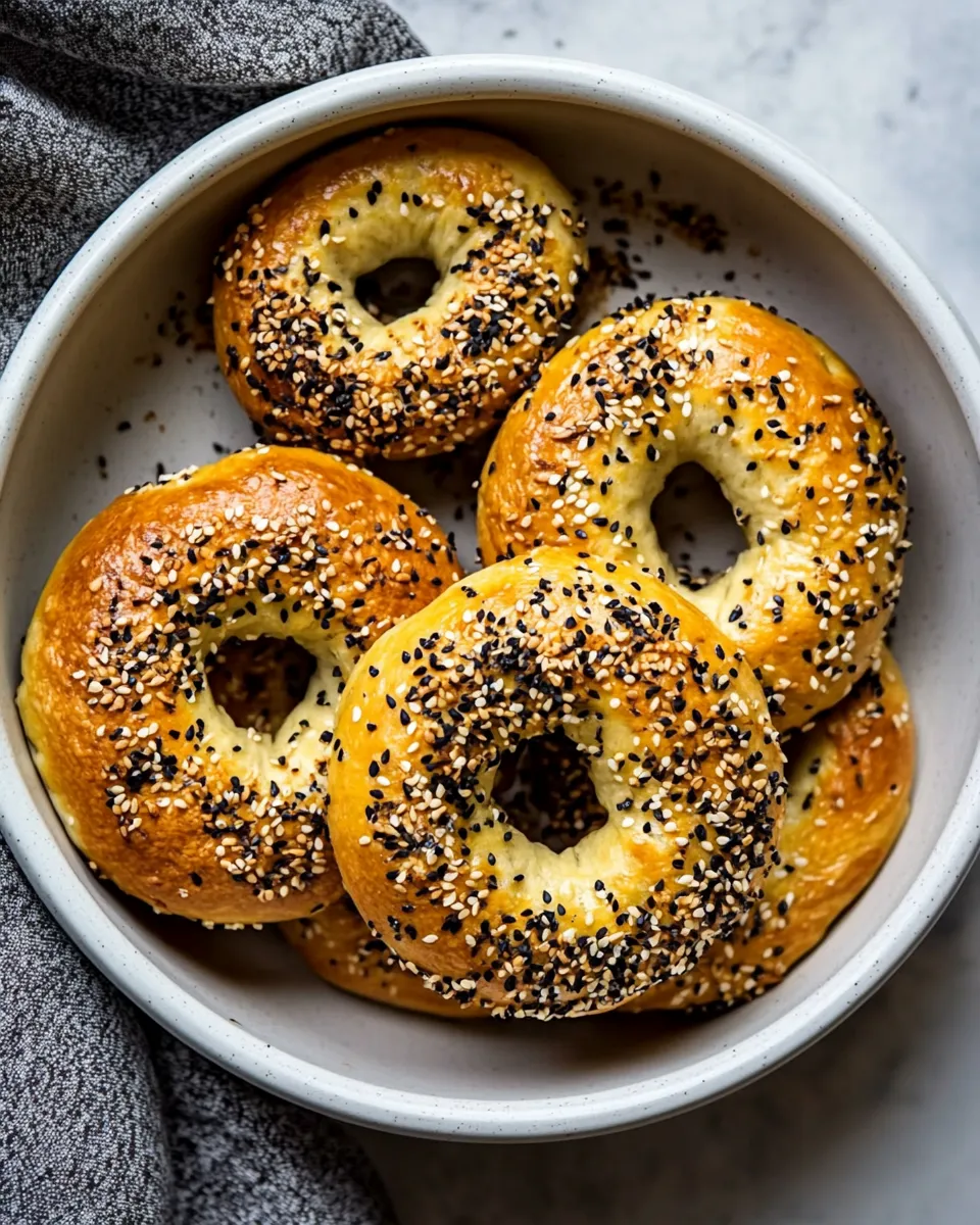 Easy 15 Minute Air Fryer Bagels photo
