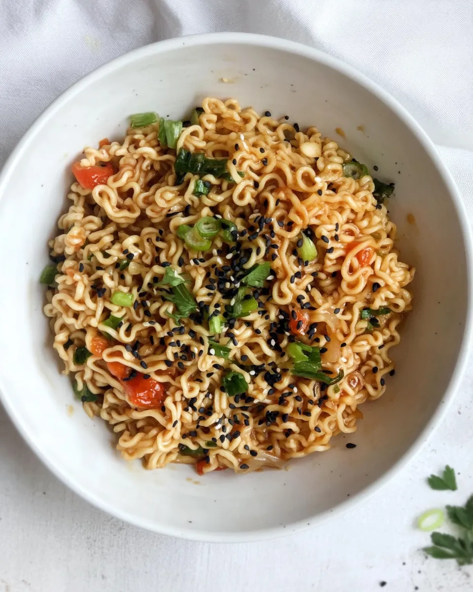 Delicious 15 Minute Sesame Ramen Noodles. image