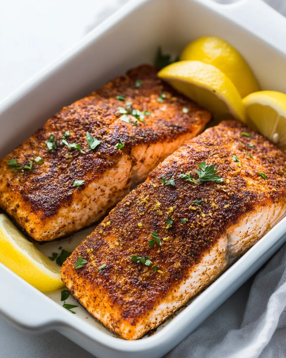 Healthy 15 minute Crunchy Lemon Almond Crusted Salmon shot
