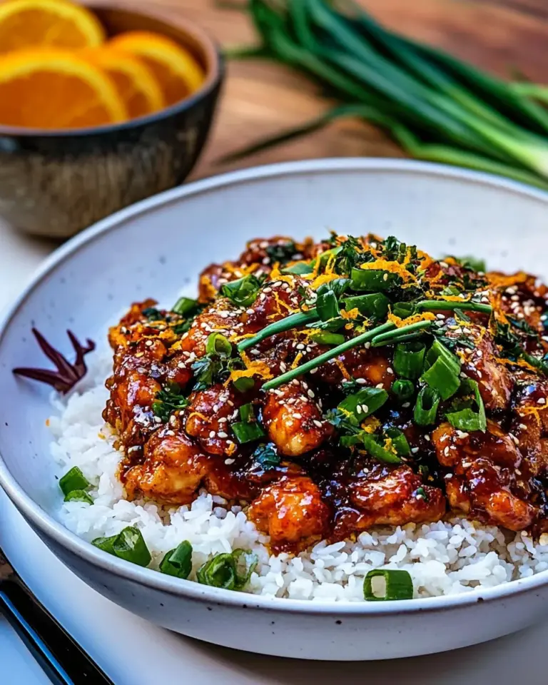 Sweet 20 Minute Crispy Orange Garlic Chicken. shot