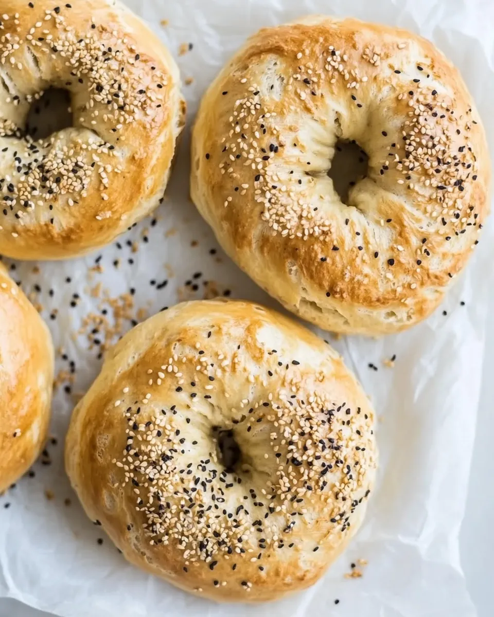Delicious 2 Ingredient Bagels- No yeast! image