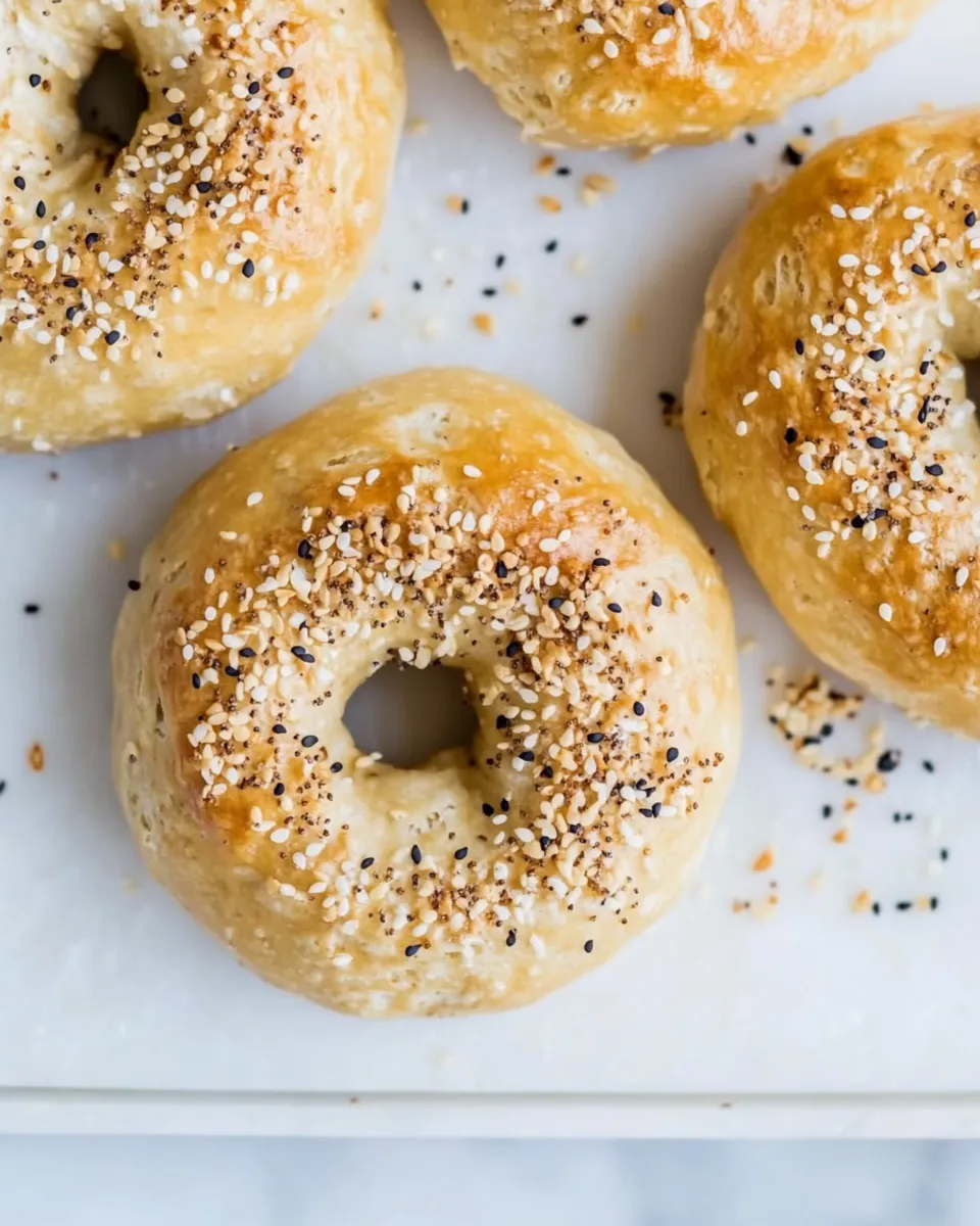 Classic 2 Ingredient Bagels- No yeast! recipe photo