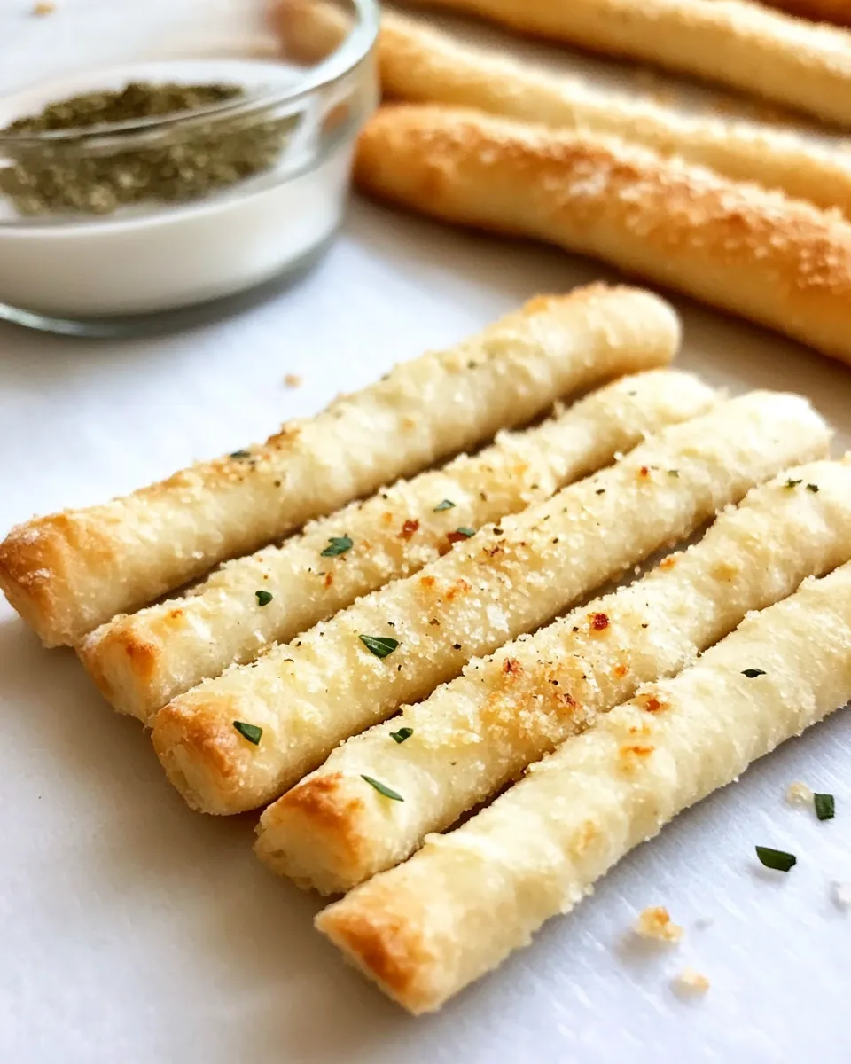 Homemade 2 Ingredient Dough Garlic Breadsticks recipe photo
