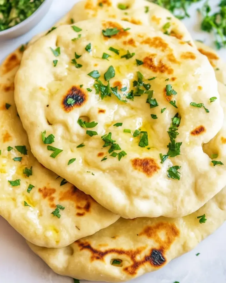Easy 2 Ingredient Dough Naan (No yeast!) photo