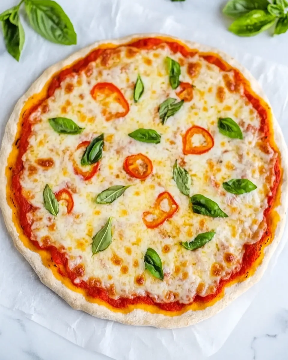 Homemade 2 Ingredient Pizza Dough shot