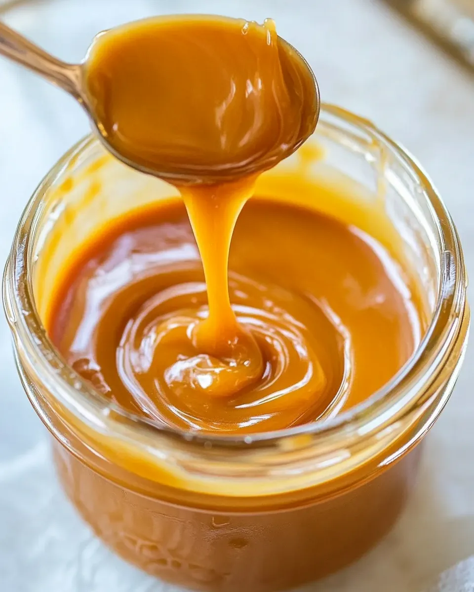 Sweet 2 Ingredient Sugar Free Caramel Sauce shot