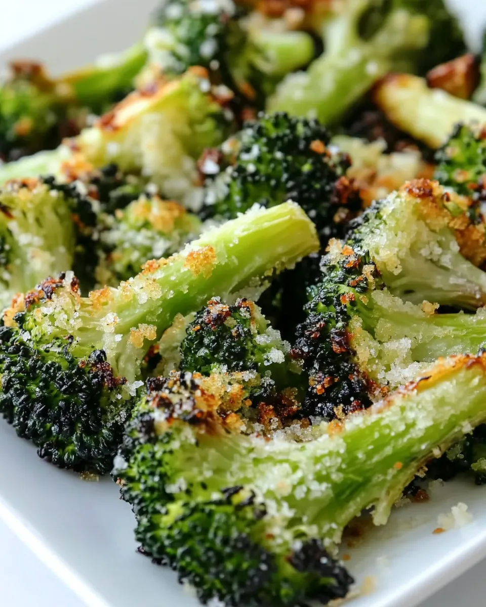 Easy 3-Ingredient Crispy Garlic Broccoli photo