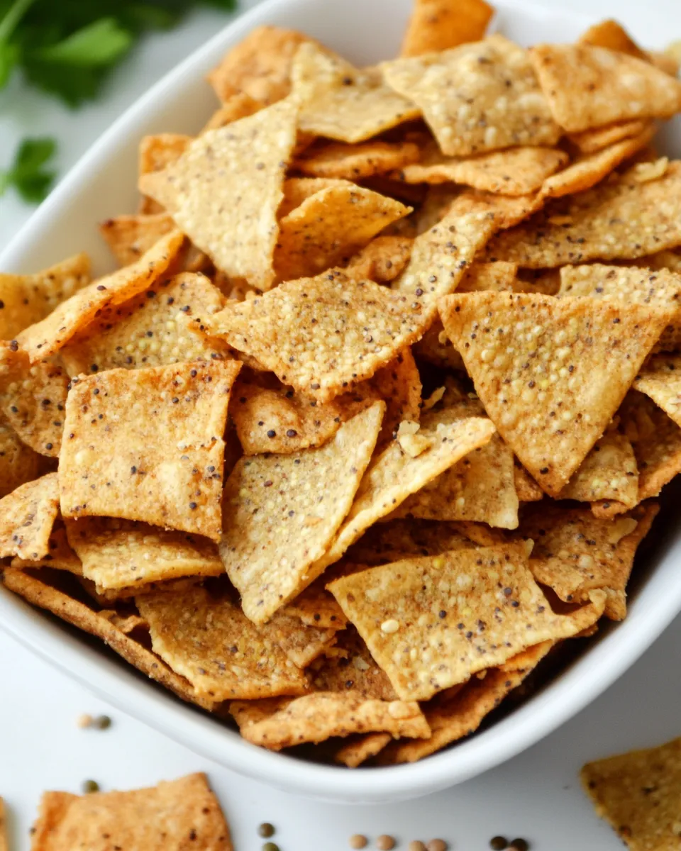 Homemade 3-Ingredient Crispy Lentil Chips photo
