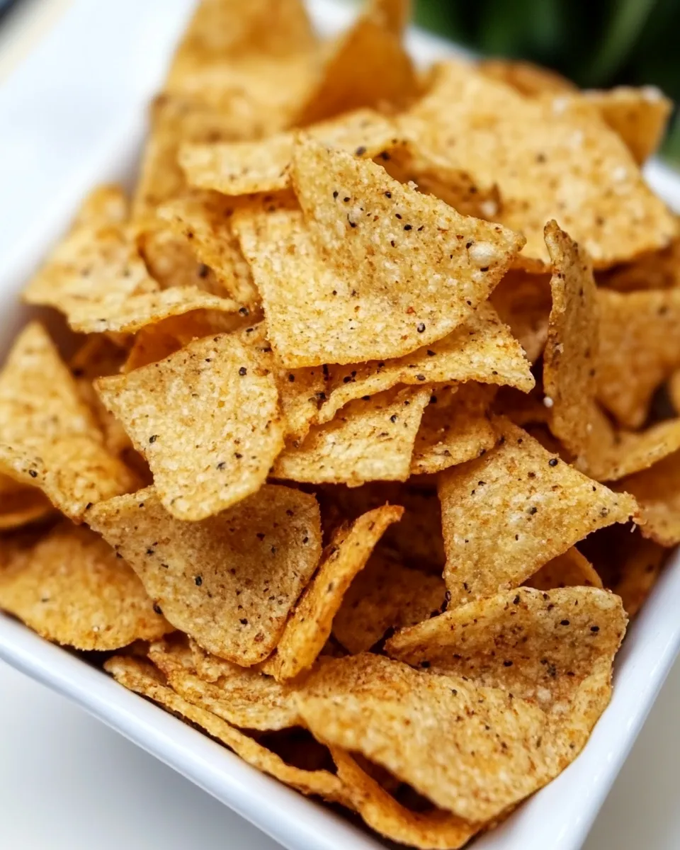 Savory 3-Ingredient Crispy Lentil Chips shot