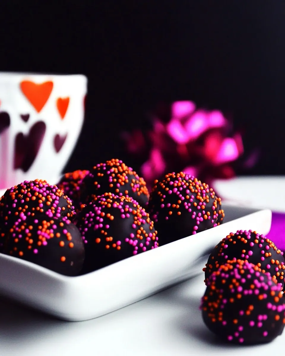 Easy 3-Ingredient Dark Chocolate Orange Truffles photo